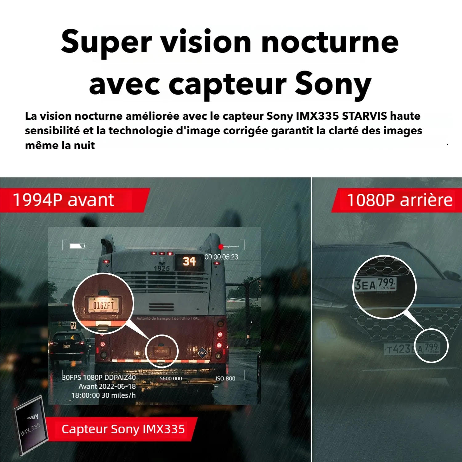 41) Dashcam 360 avant arrière - Dashcam Secure