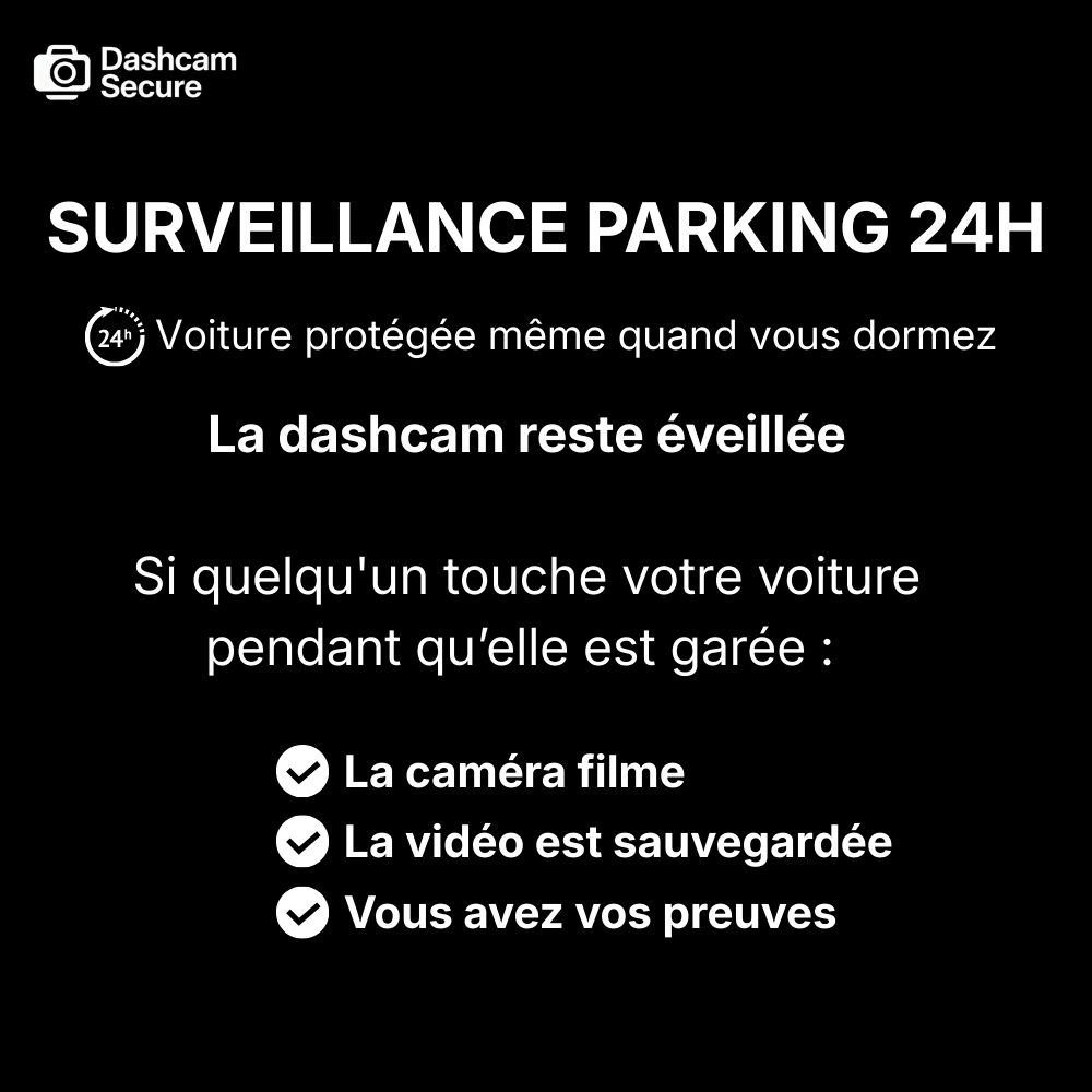 Dashcam 360 avant arrière