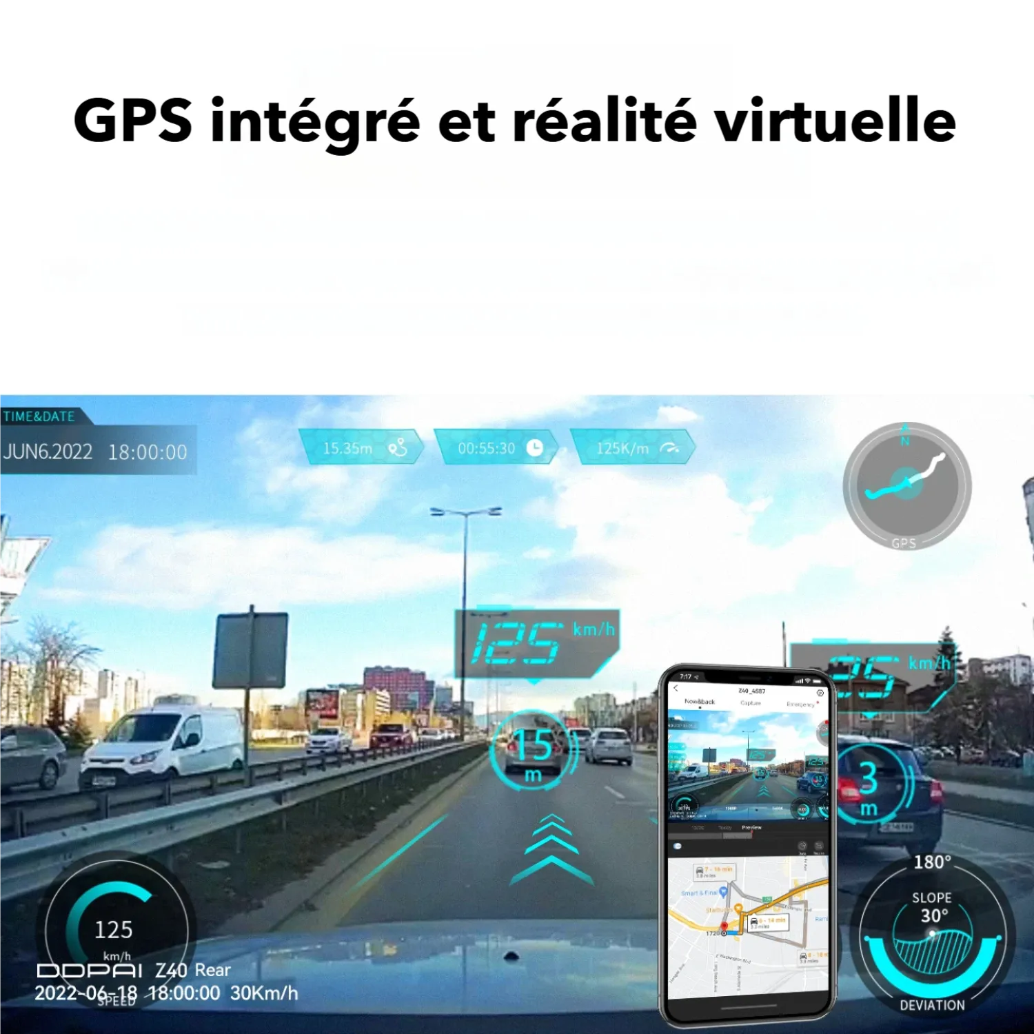 41) Dashcam 360 avant arrière - Dashcam Secure
