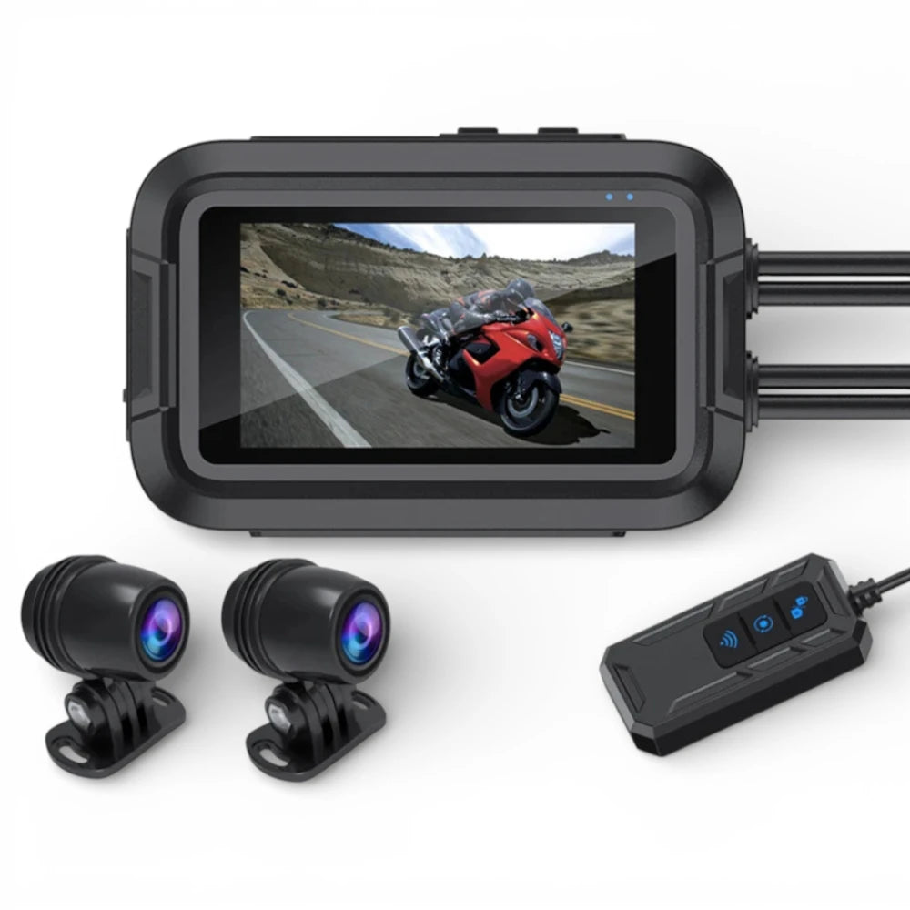 43) Dashcam moto avant arrière GPS - Dashcam Secure