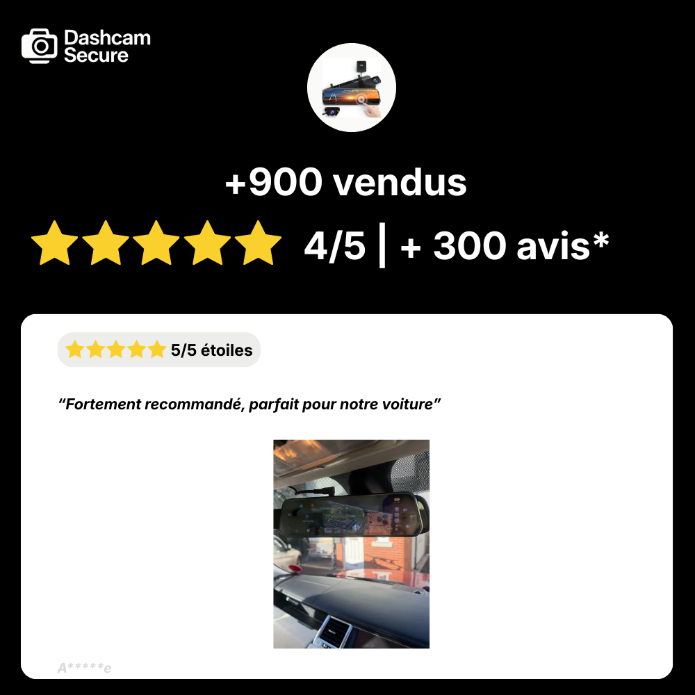 Caméra dans rétroviseur