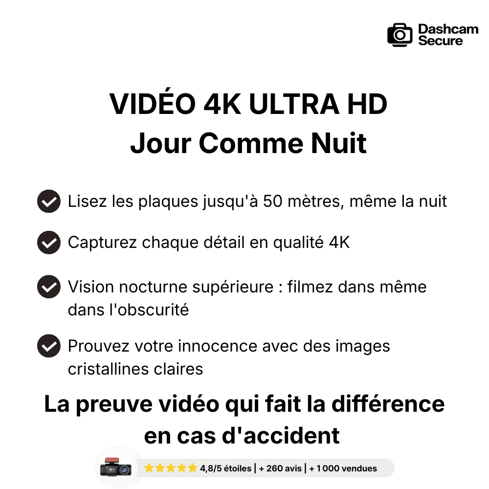 Dashcam 4K pro