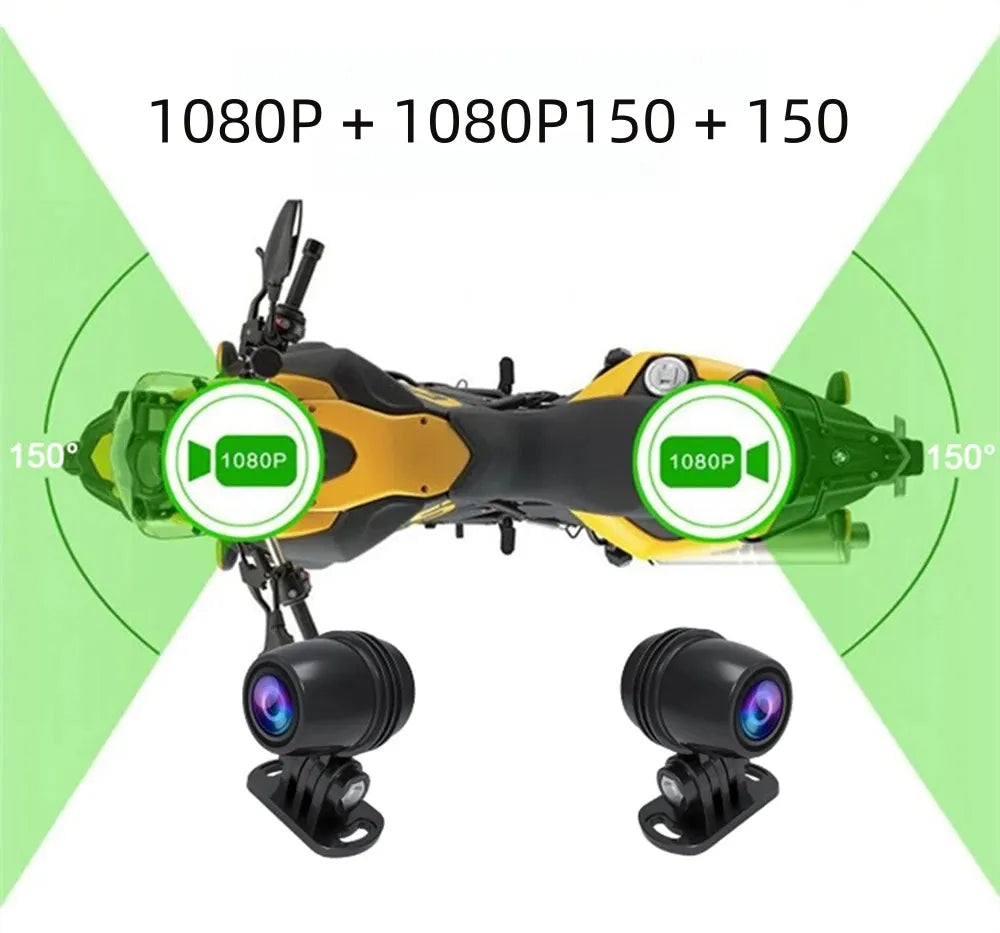 43) Dashcam moto avant arrière GPS - Dashcam Secure